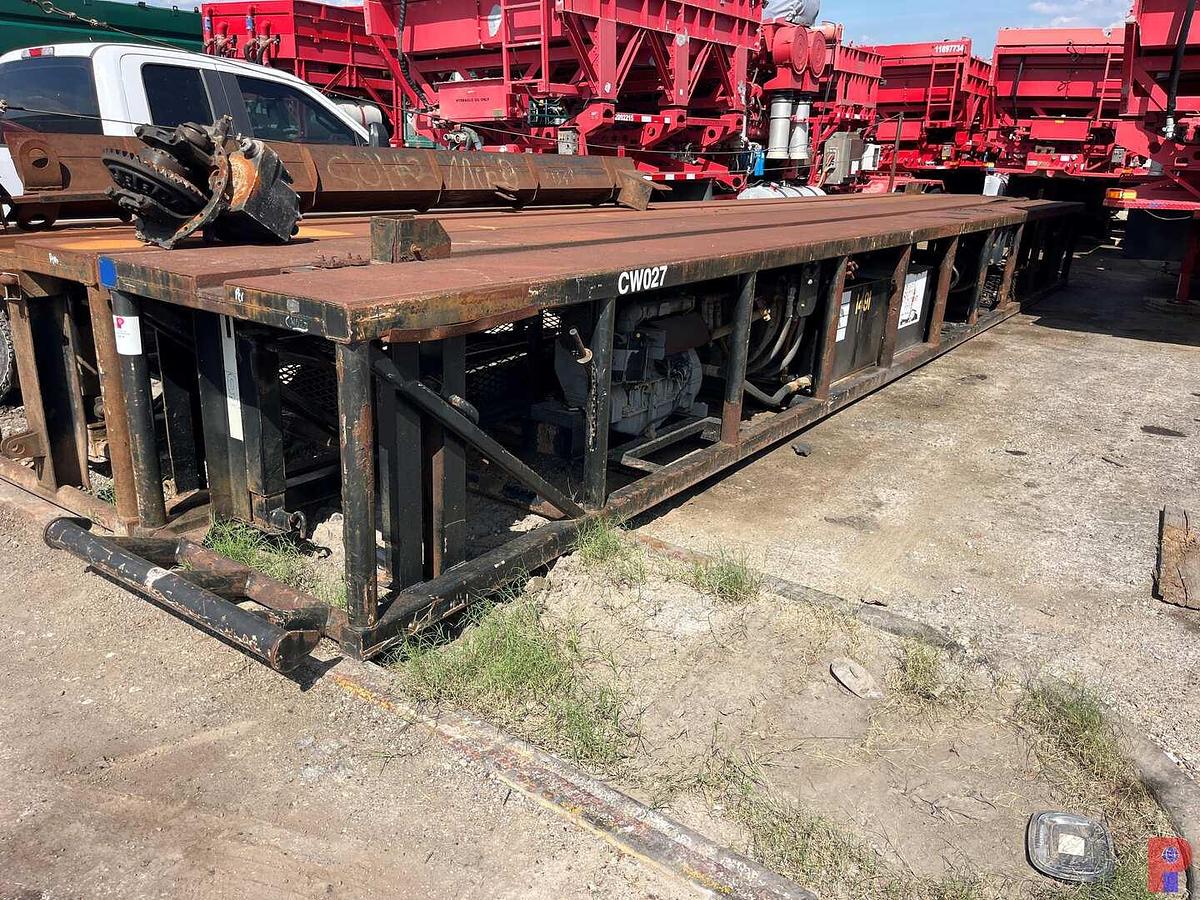 Used 40’ X 4’ HYDRAULIC SKIDDED CATWALK P/B 4-CYLINDER DIESEL ENGINE