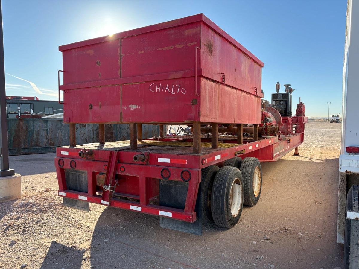 Used GASO TRIPLEX PUMP MTD ON 45’ T/A STEPDECK TRAILER