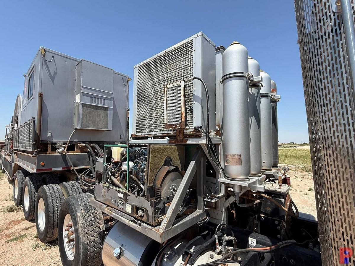 Used 2013 PETERBILT 367 QUAD AXLE COIL TUBING HAUL TRUCK