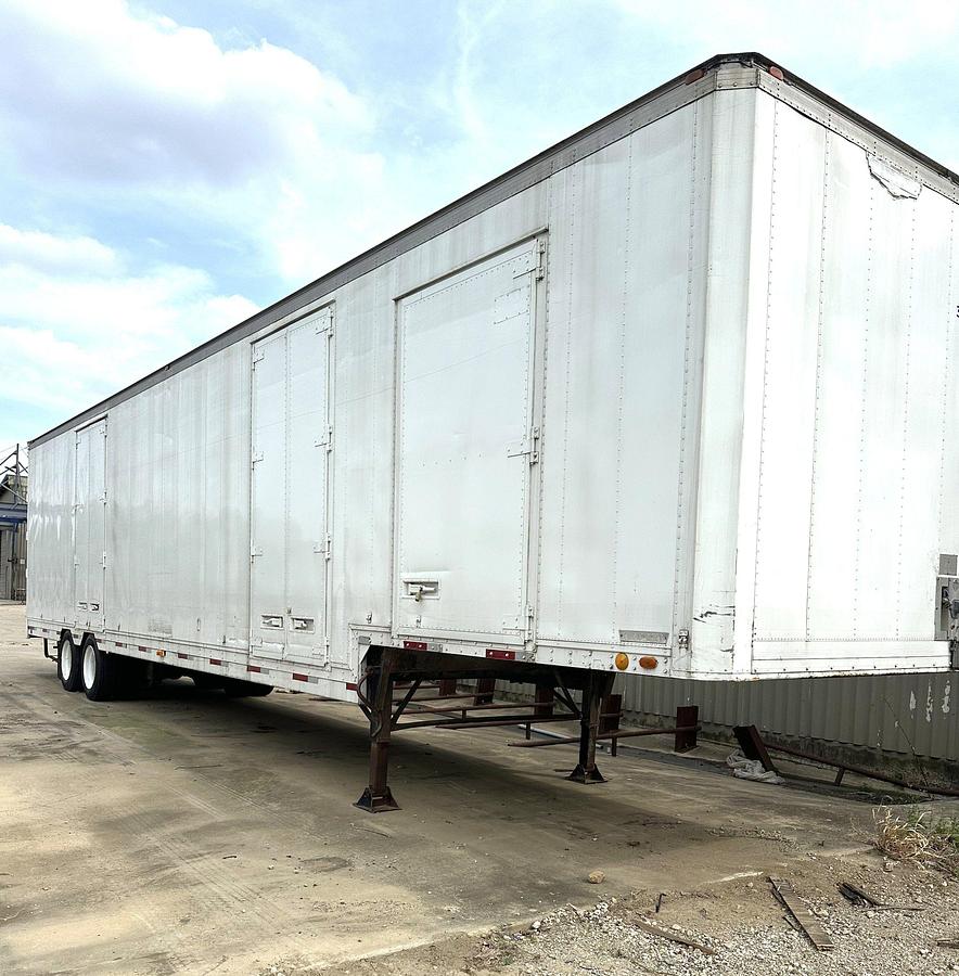 Used 1992 KENTUCKY MFG. CO. 48' T/A DROP DECK STORAGE VAN TRAILER