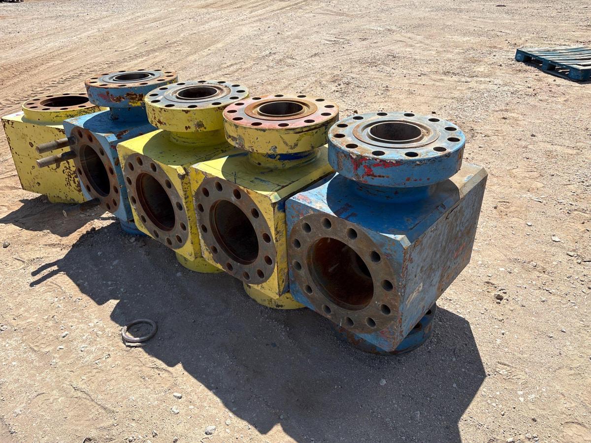 Used (4) 7-1/16” 10K frac valve bodies