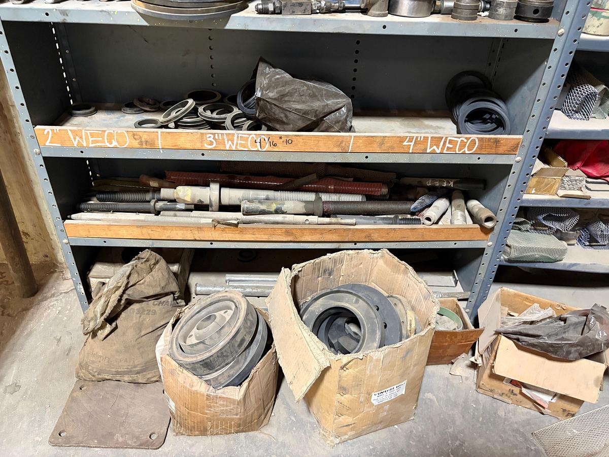 Used Lot of assorted frac valve parts