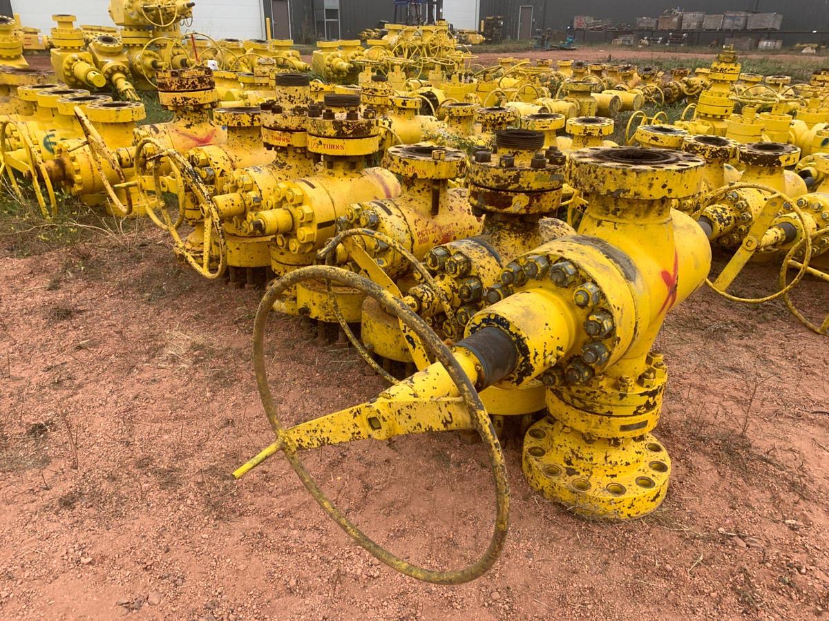 Used (7) 4-1/16 5k Manual Gate Valves w/ Adapter Spool or DSA’s