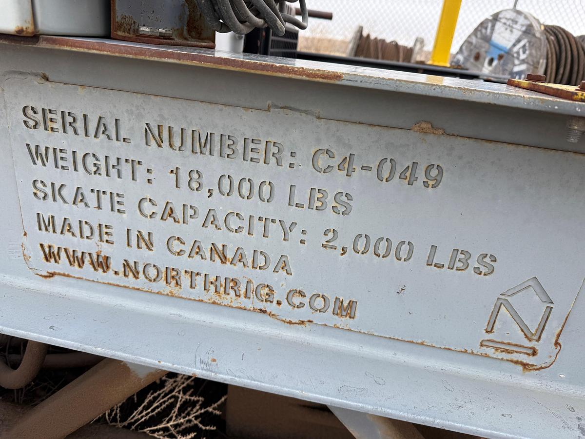 Used NORTH RIG C4S 30’H HYDRAULIC CATWALK PIPE HANDLER SKIDDED P/B YANMAR DIESEL ENGINE