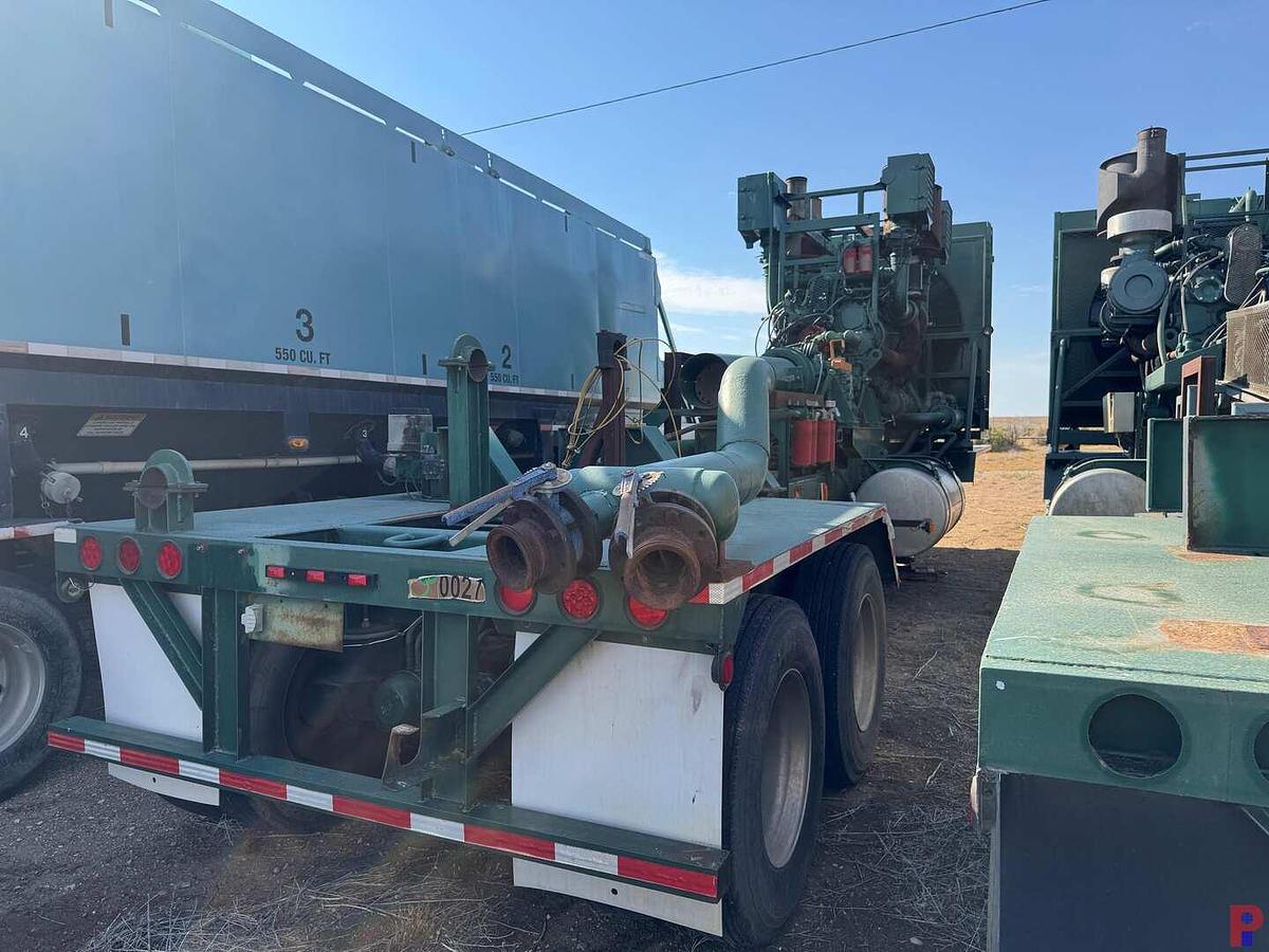 Used T/A FRAC PUMP TRAILER W/ DETROIT DEIESEL 12V 149TTA DIESEL ENGIINE & ALLSION TRANSMISSION