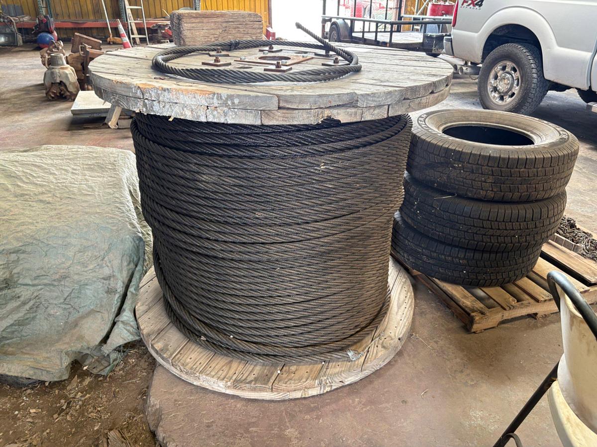 Used Spool of 1-1/8” drill line