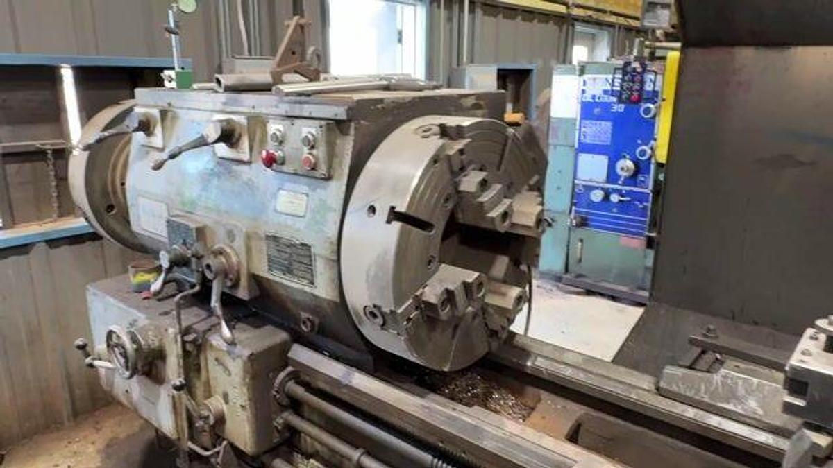Used SMITH/LEHMANN 12-3/4 HOLLOW SPINDLE ELECTRIC LATHE W/ 220”BED