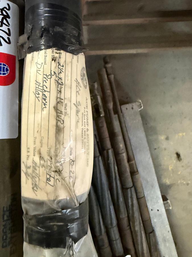 Used 2-1/2” x 2” x 16’, 5’ MTL PLGR, HVR, NIC BBL, SS TRIM, DOWNHOLE PUMP W/ 1’ PONY ROD