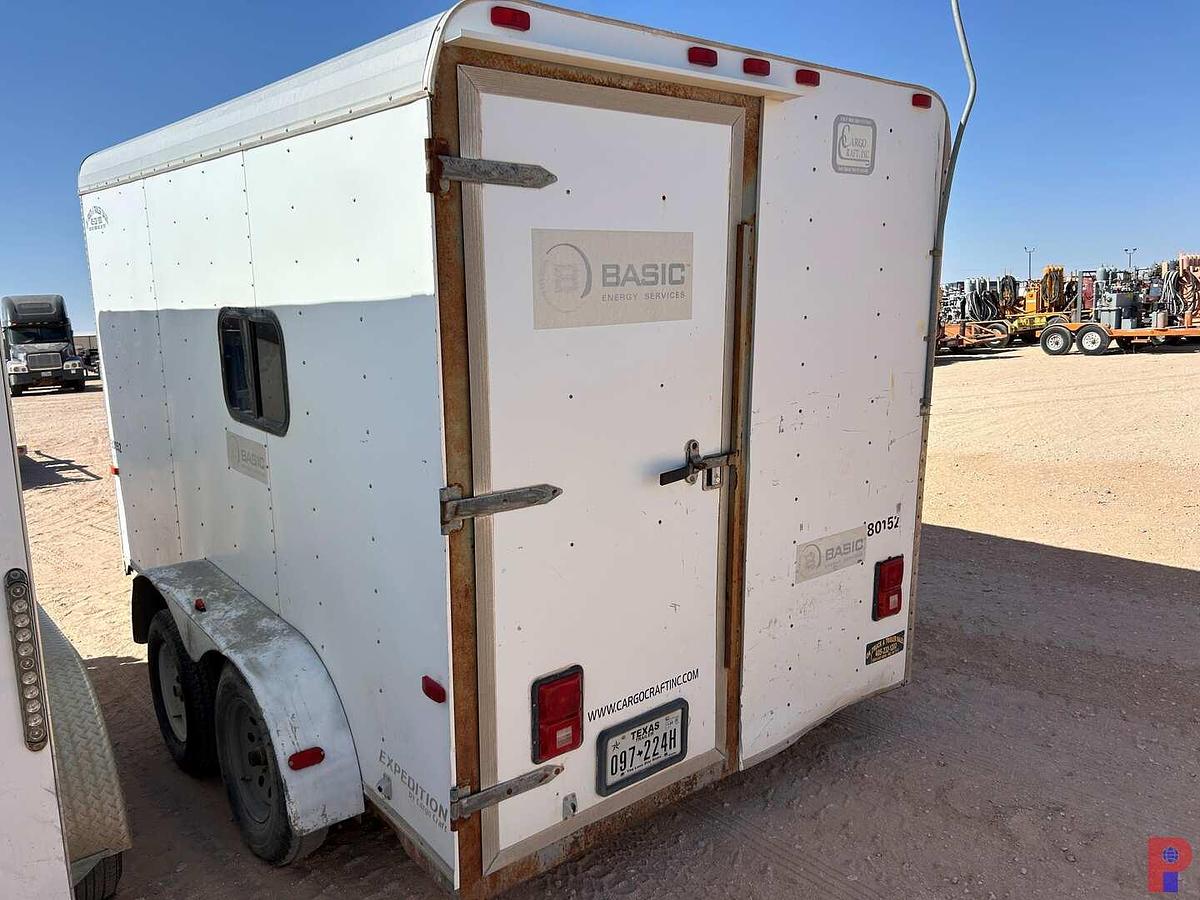 Used 2013 CARGO CRAFT ,INC. 12’ X 86” T/A BUMPER PULL CREW TRAILER