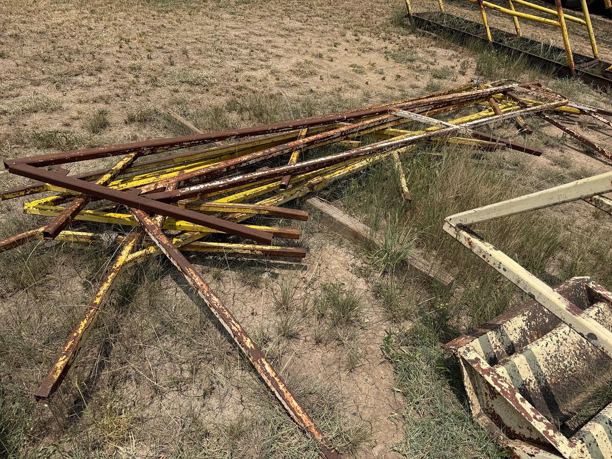 Used LOT W/ (8) 10’H TO 20’H STEEL RIG LADDERS