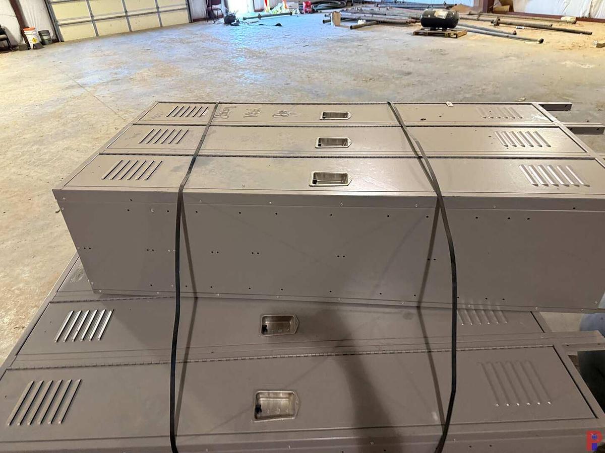 Used (5-SETS OF 3) 18”L X 12”W X 72”H LOCKERS
