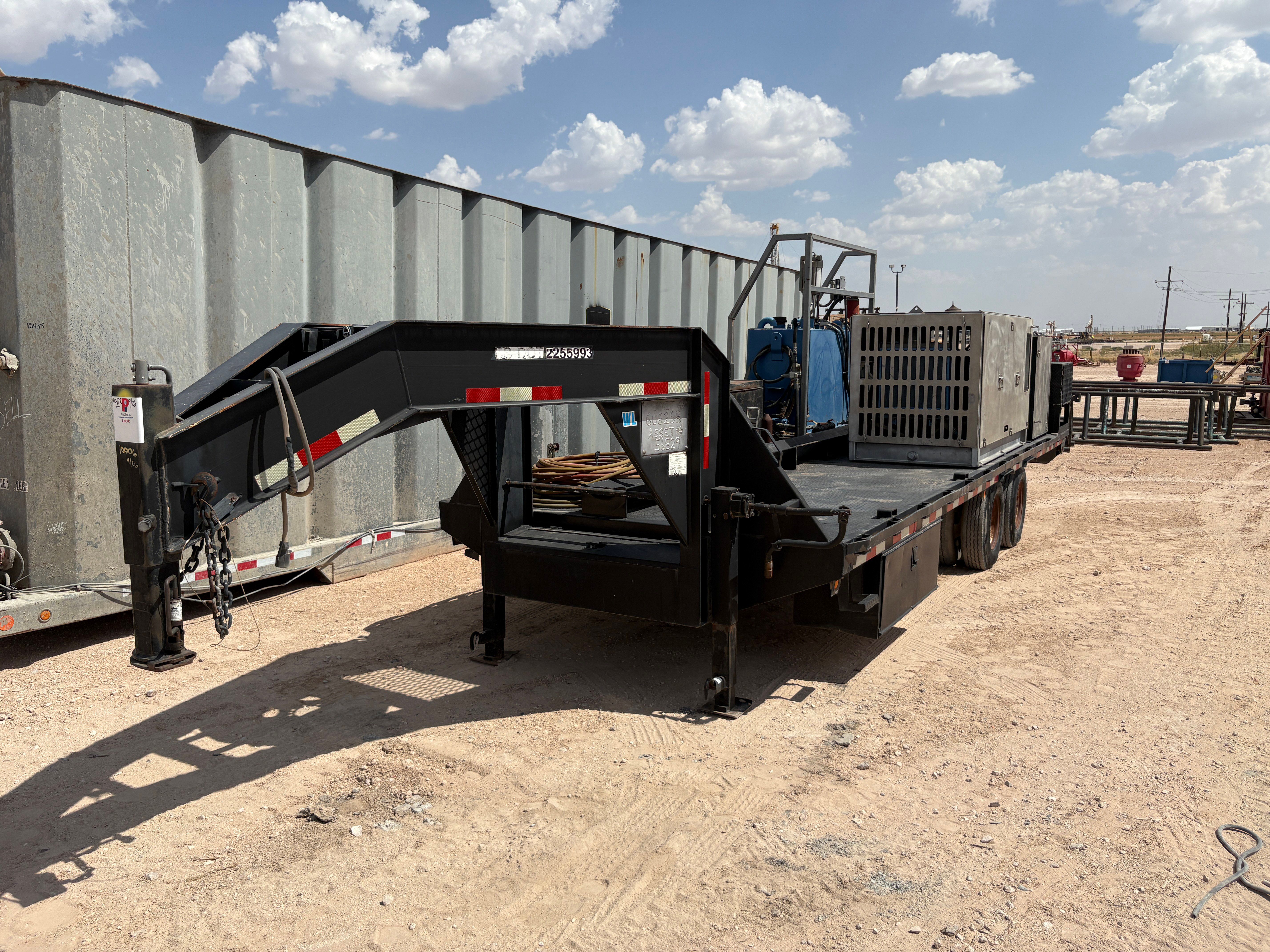 Used STS 24’ x 101” t/a gooseneck grease injection trailer