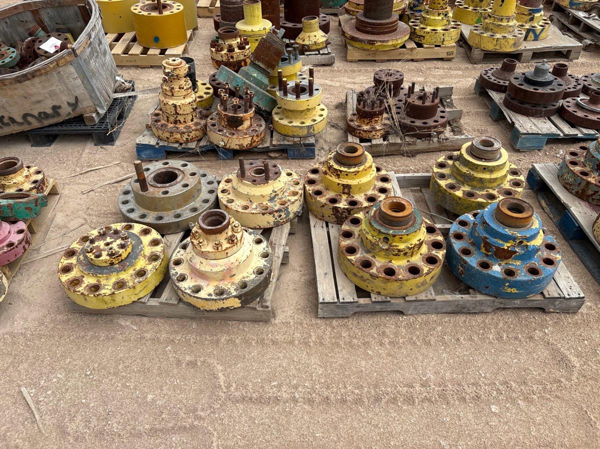 Used (10 pallets) assorted weco flanges, single stud adapters, & landing flanges