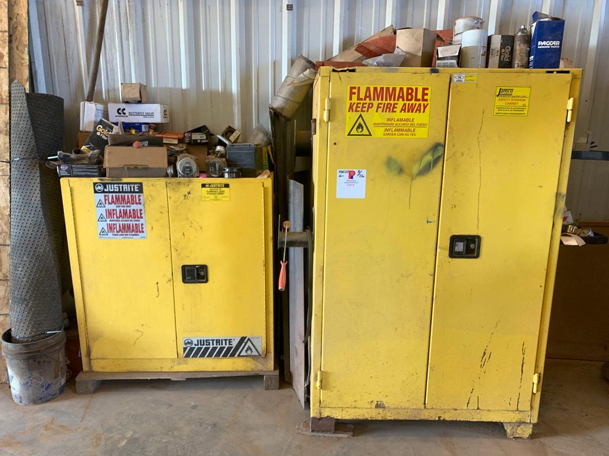 Used 2 JUSTRITE Flammable Liquids Storage Cabinet