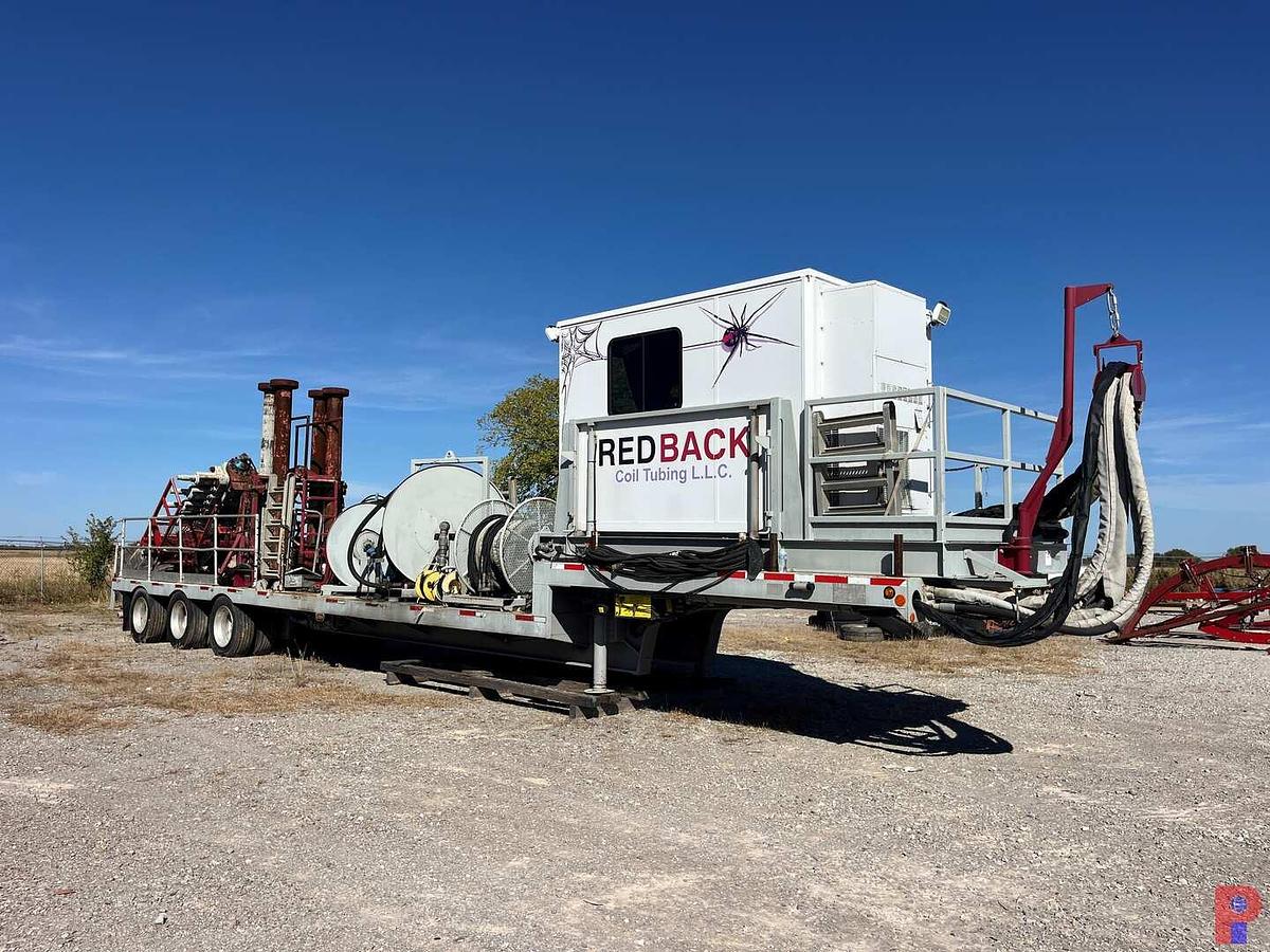 Used 2015 HYDRA RIG 50’ X 102” 3-AXLE COIL TUBING SUPPORT TRAILER