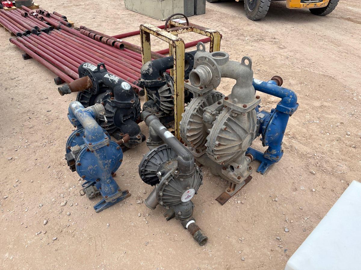 Used (6 x $) assorted size diaphragm pumps