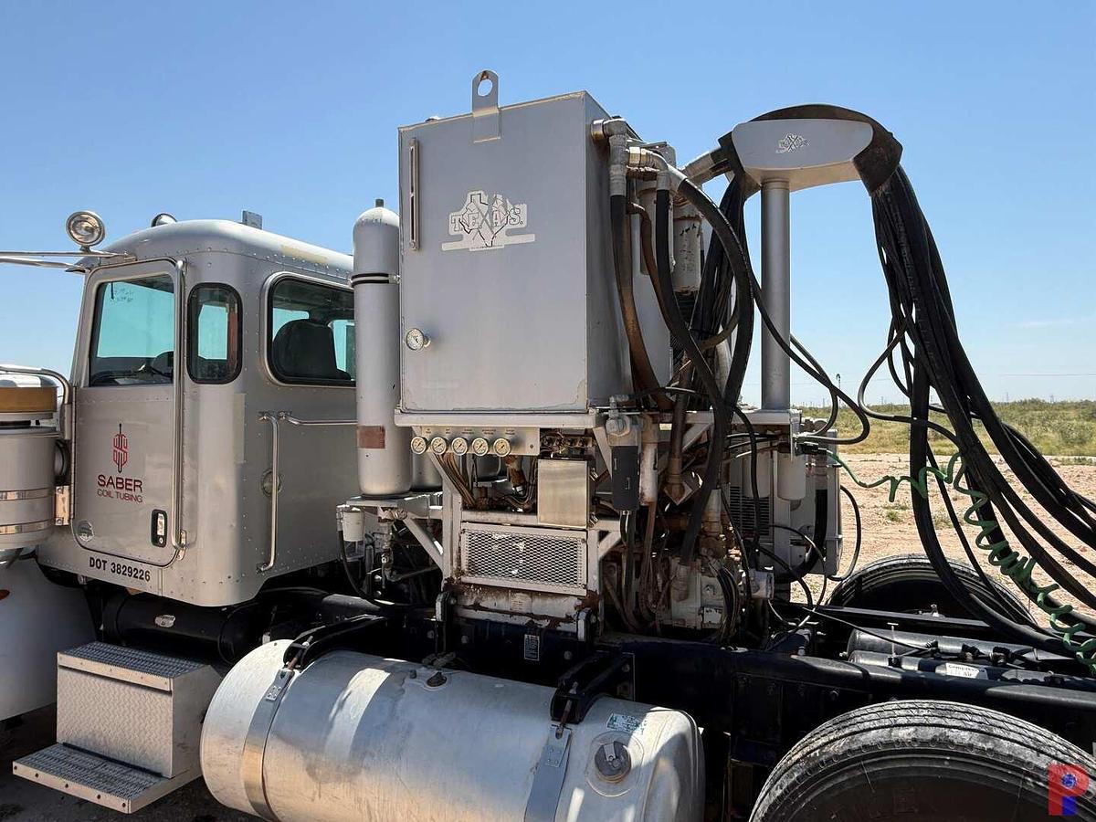 Used 2013 PETERBILT 367 QUAD AXLE COIL TUBING HAUL TRUCK