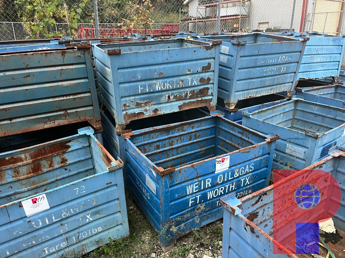 Used (7) STEEL BASKETS 42X30X30