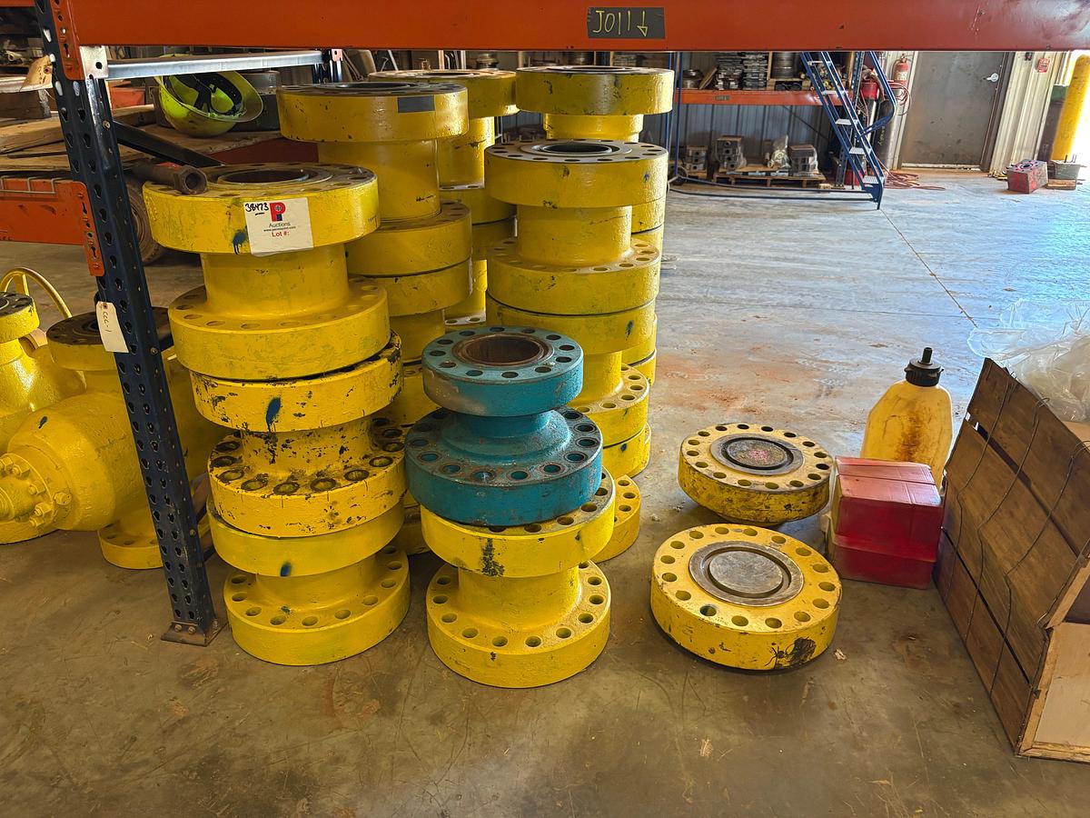 Used (17 x $) assorted 7-1/16” 5k & 10k spacer spools