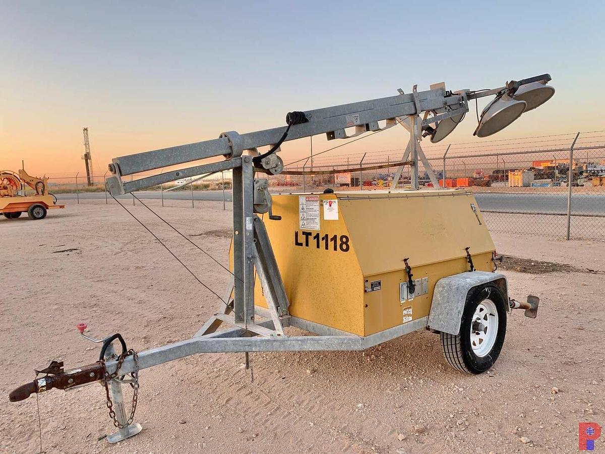 Used WARREN POWER SYSTEMS WPW84MH 8KW S/A BUMPER PULL LIGHT TOWER