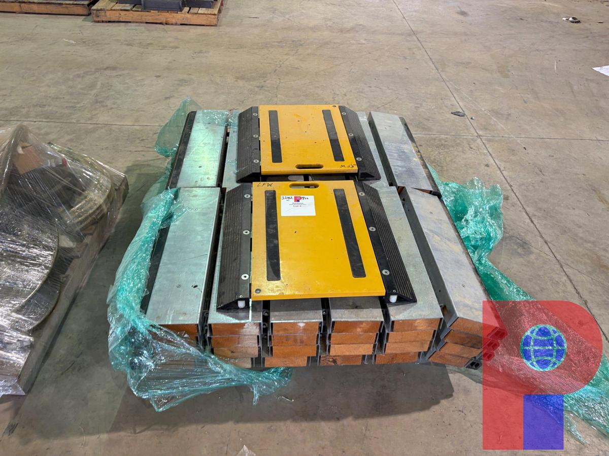 Used A&A PORTABLE TRUCK SCALES W/ LP7561 PORTABLE STATIC WEIGHING INDICATOR