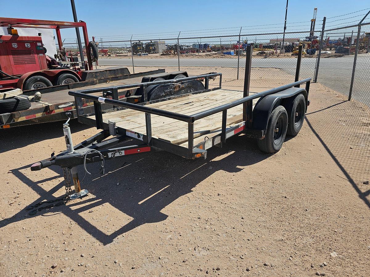Used BIG TEX 12’ X 6.5’ T/A BUMPER PULL UTILITY TRAILER