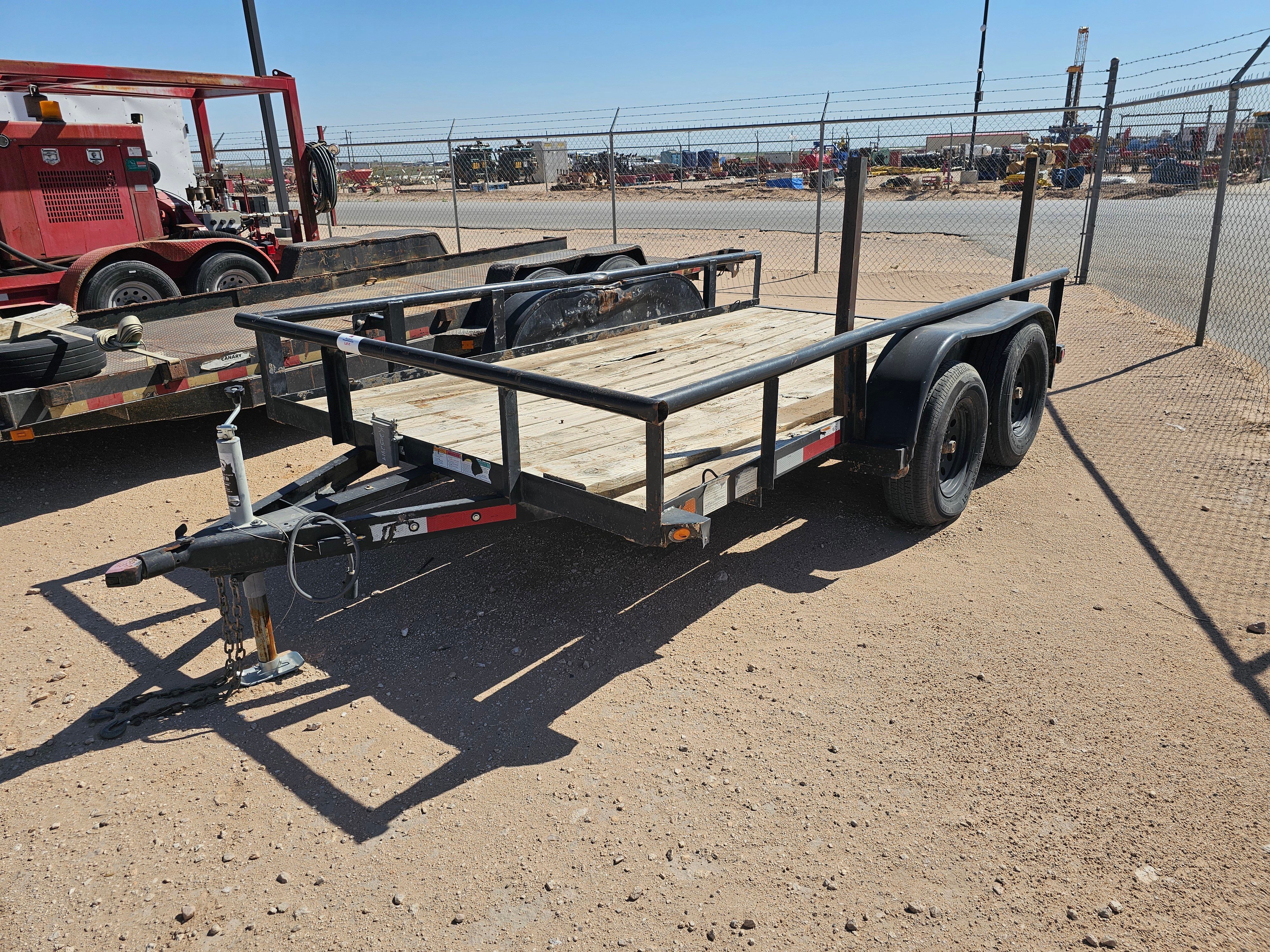 Used BIG TEX 12’ X 6.5’ T/A BUMPER PULL UTILITY TRAILER