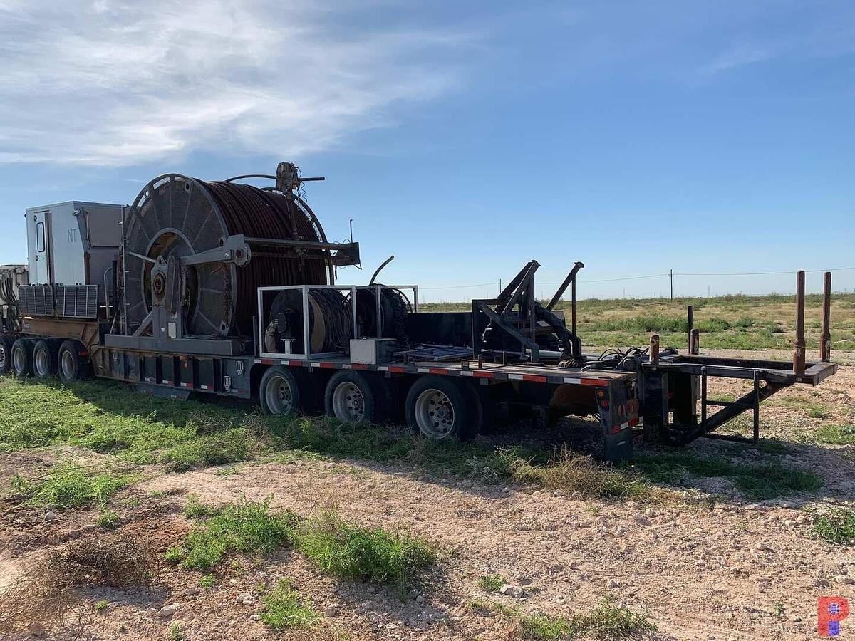 Used 2012 TOTAL EQUIPMENT AND SERVICE 15K 2” 4-AXLE COIL TUBING TRAILER (INOPERABLE)