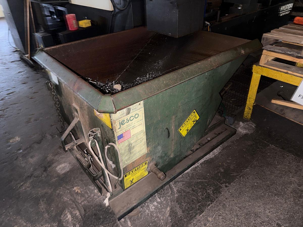 Used ROLLING  3-4 CUYD SELF-DUMPING METAL HOPPER