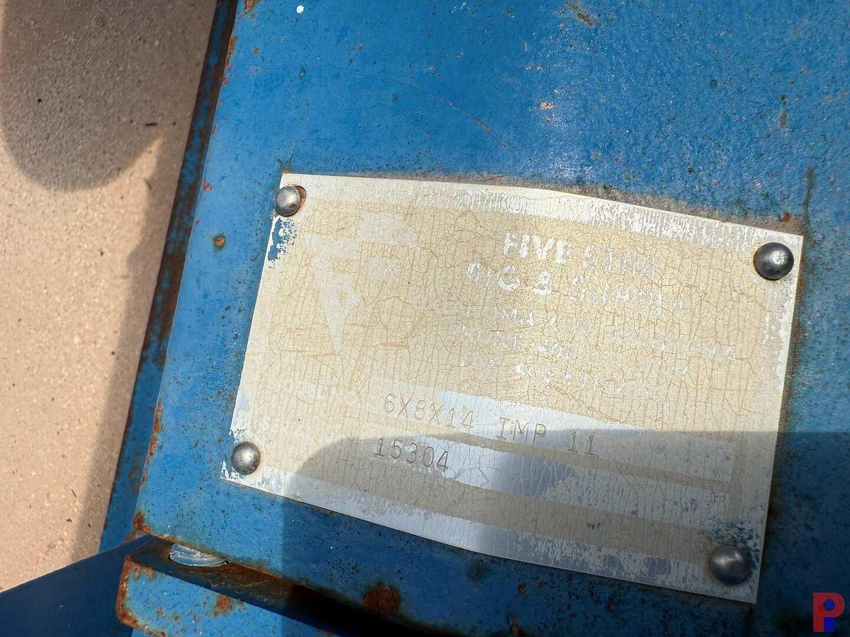 Used 35’L X 10’W X 6.5’H 4-COMPARTMENT 260 BBL MIXING TANK P/B (3) 75 HP ELECTRIC MOTORS