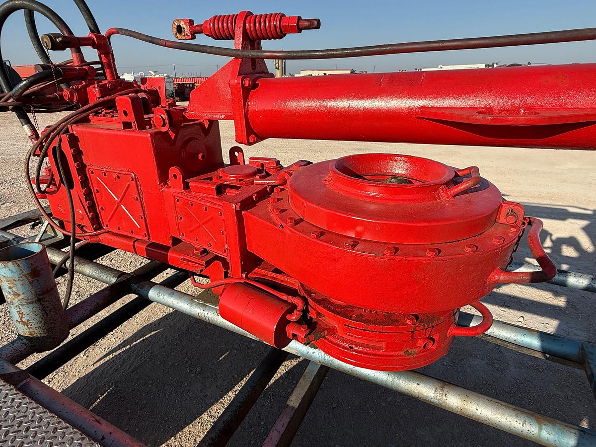 Used FOSTER 54-02 SIZE 2-3/8” - 8-5/8” HYD POWER TONG W/ BACK-UP, TONG CYL, TRANSPORT TRAILER