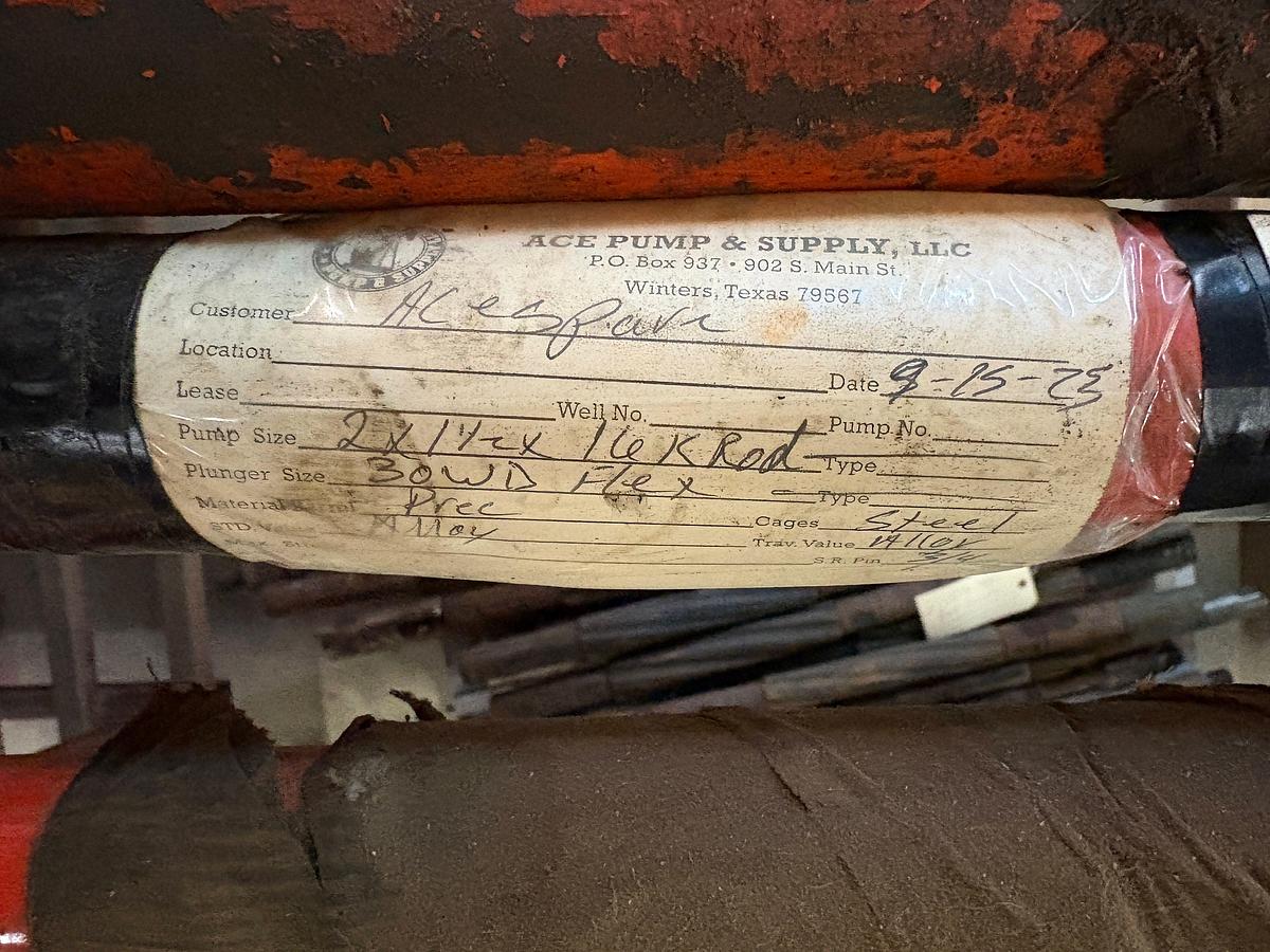 Used 2” x 1-1/2” x 16’ 30WD FLEX CS TRIM ROD