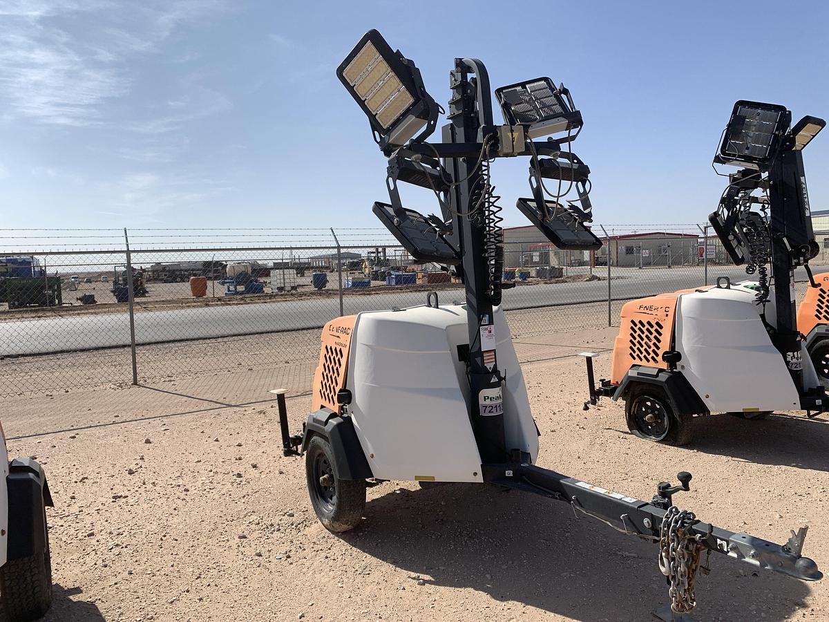 Used 2018 GENERAC MLT6SMD 6KW S/A BUMPER PULL LED LIGHT TOWER