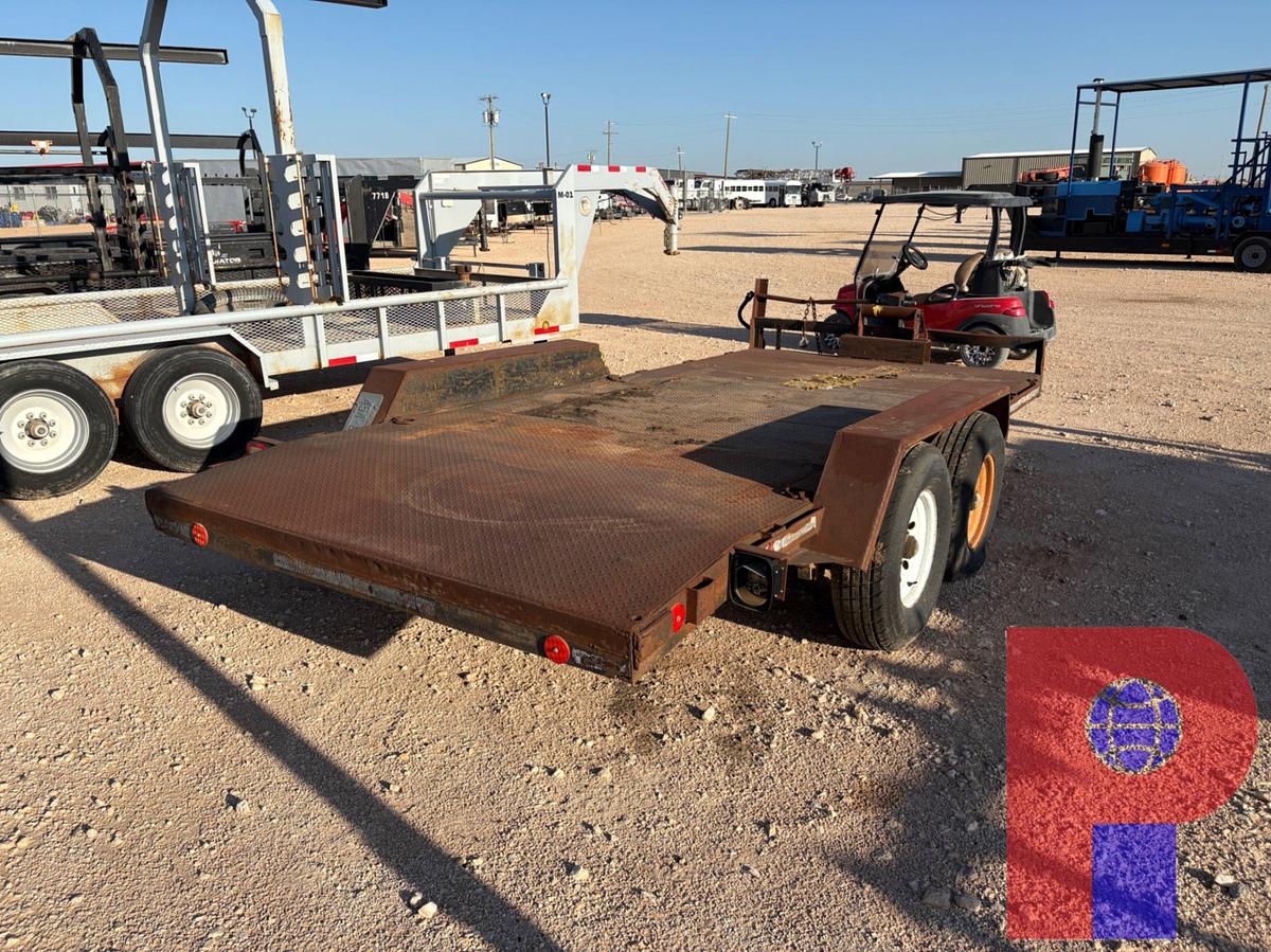 Used SHOPBUILT 16’ X 7’ T/A BUMPER PULL CAR HAUL TRAILER