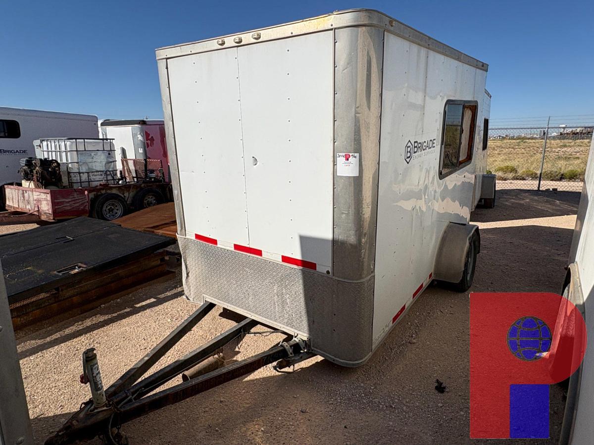 Used 2019 ROCK SOLID CARGO 10’ X 6’ S/A BUMPER PULL MOBILE OFFICE TRAILER