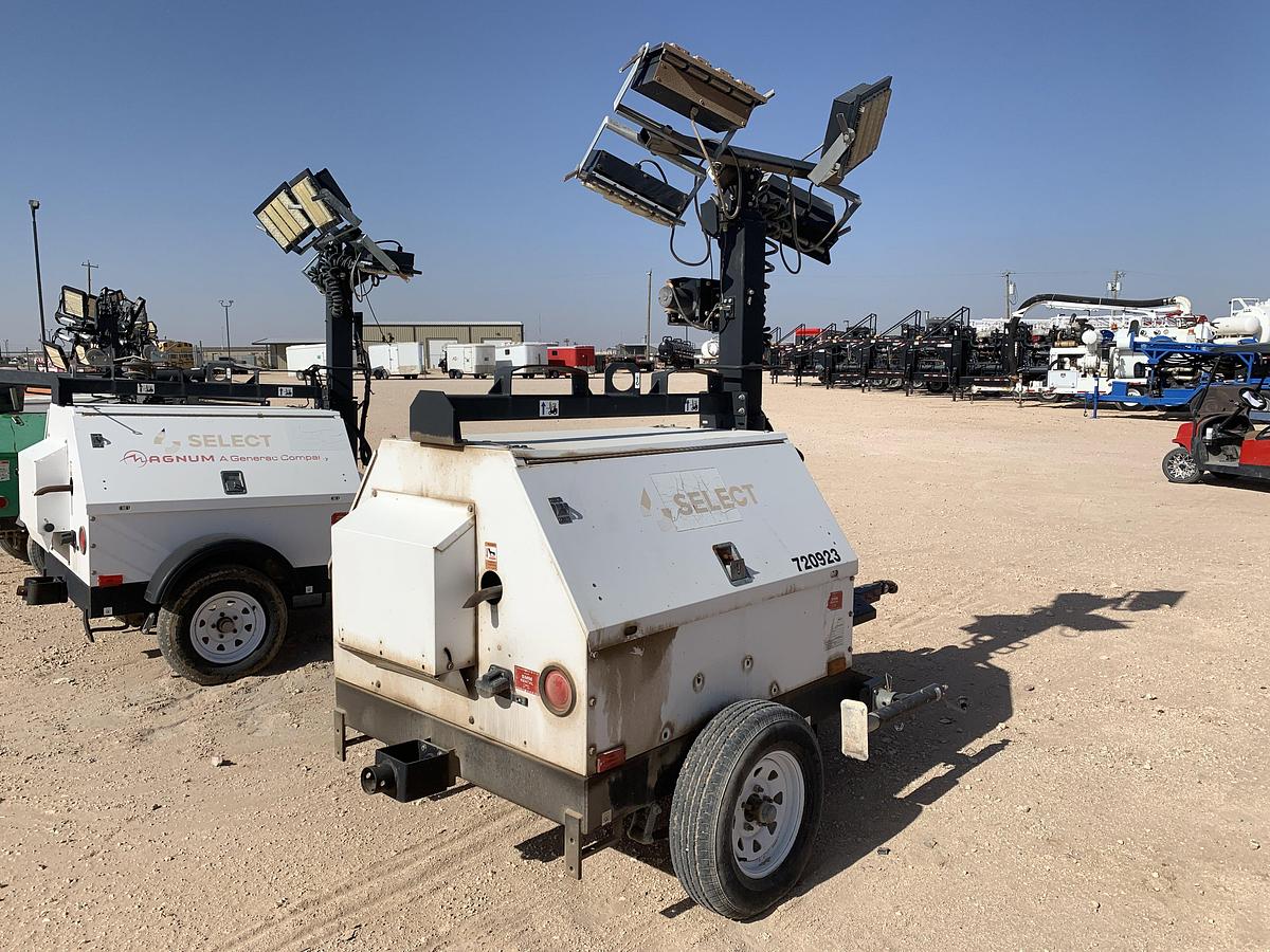 Used 2015 MAGNUM TRAILERS MLT4060K S/A BUMPER PULL 6KW LED LIGHTTOWER