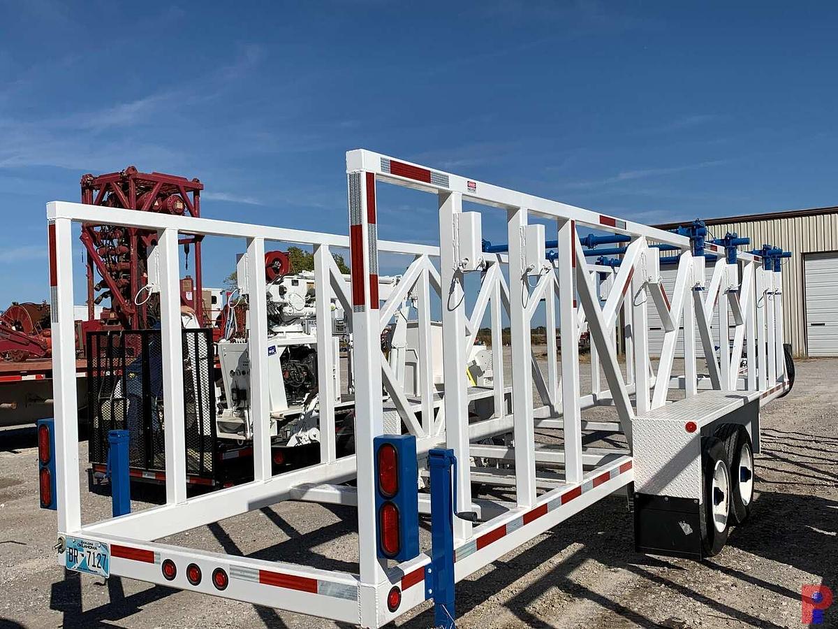 Used 2015 BRINDLE PRODUCTS, INC. 36’ T/A PONTLE HITCH 4 REEL TRAILER