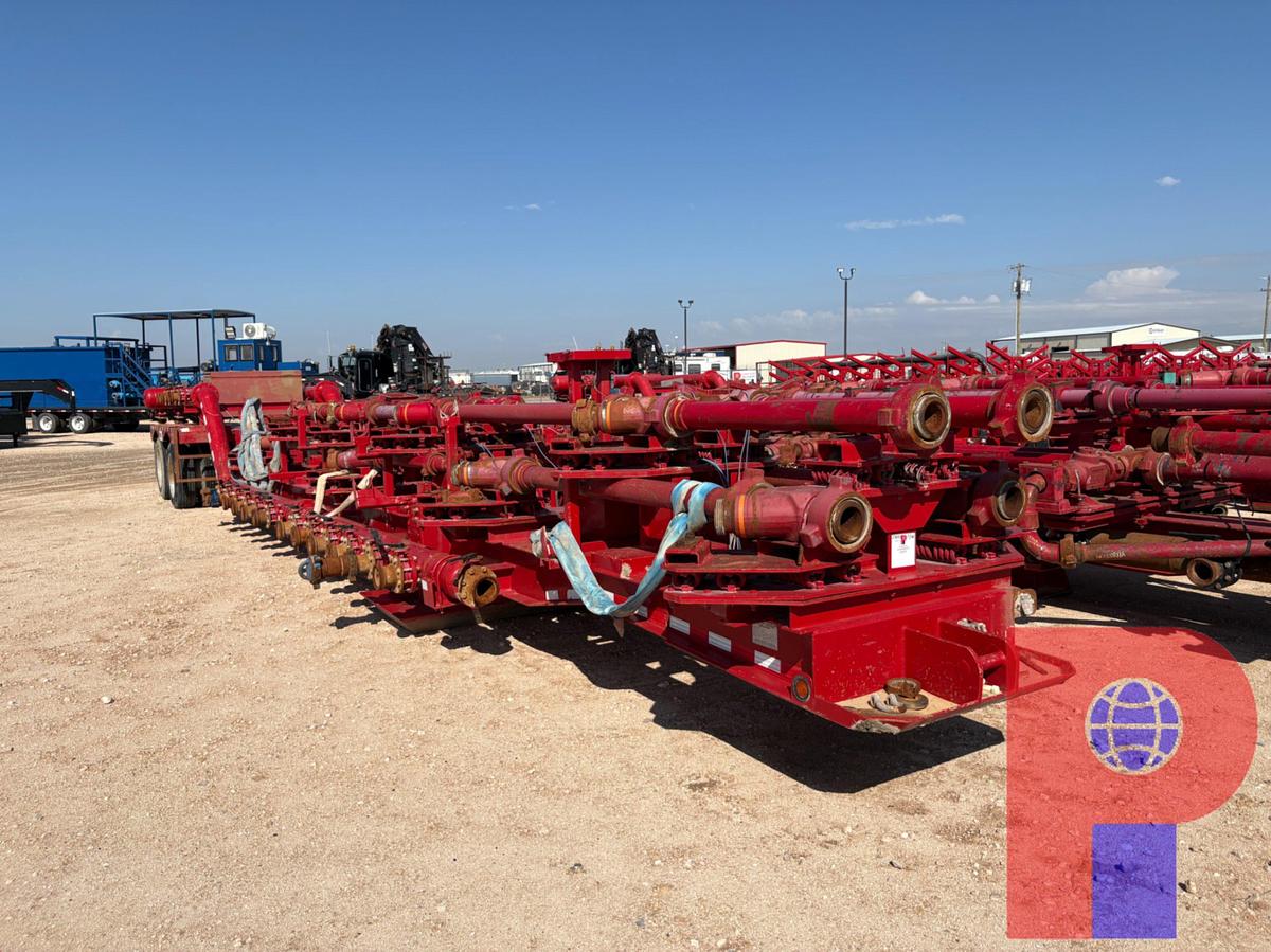 Used 2018 BO’S BETTERBUILT 48’L 14-ARM T/A FRAC MISSLE/MANIFOLD TRAILER