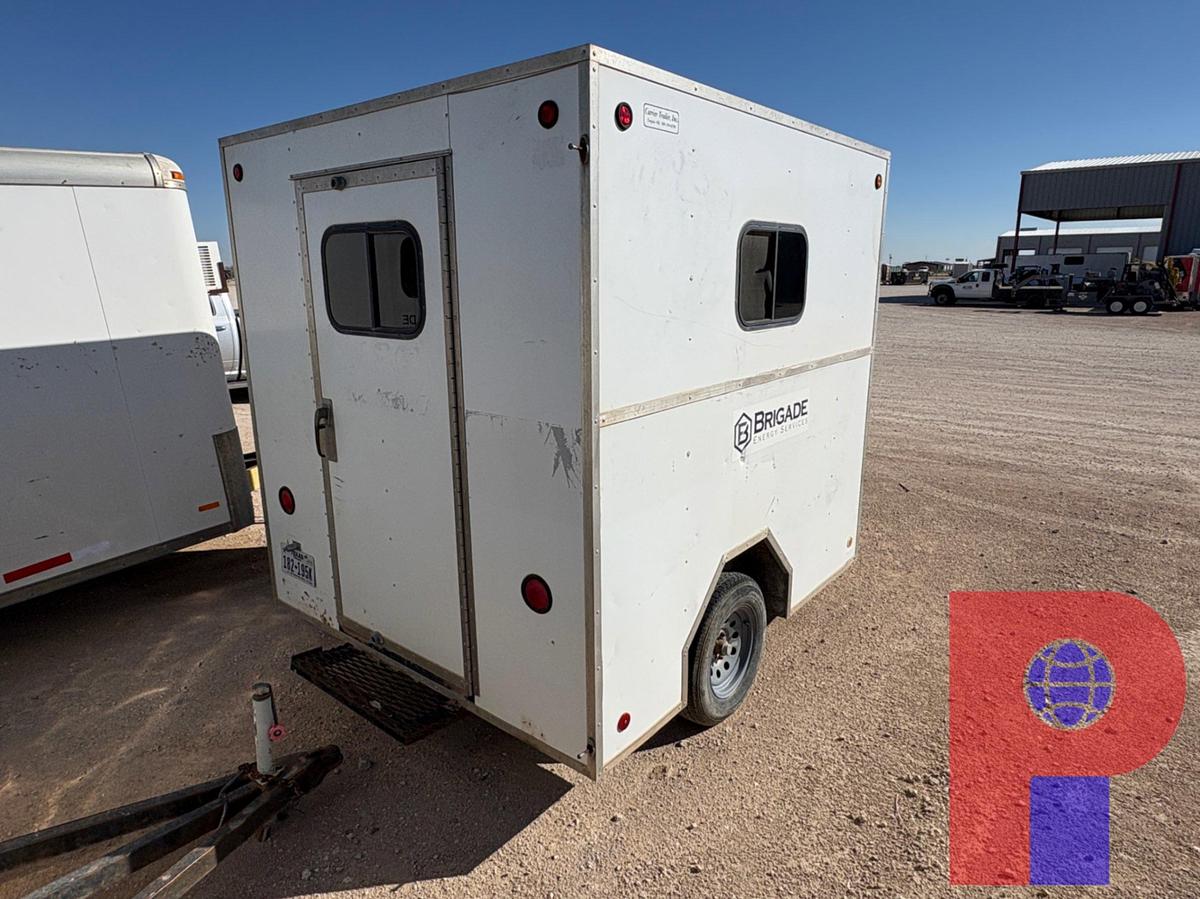 Used 2008 CARRIER TRAILER INC 8’ X 7’ S/A BUMPER PULL DOGHOUSE TRAILER
