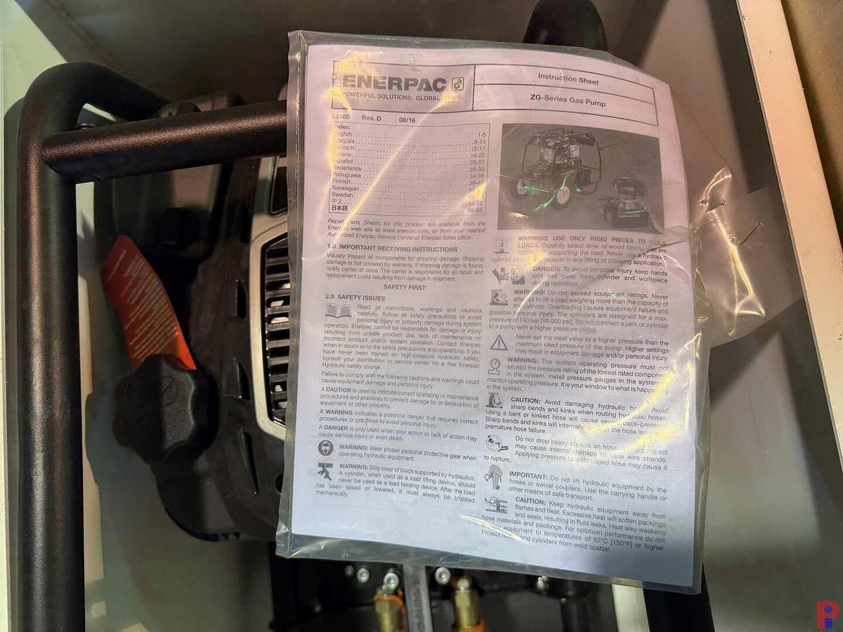 Used NEW POLE JACK ENERPAC ZG5 GAS POWERED 3K PSI HPU