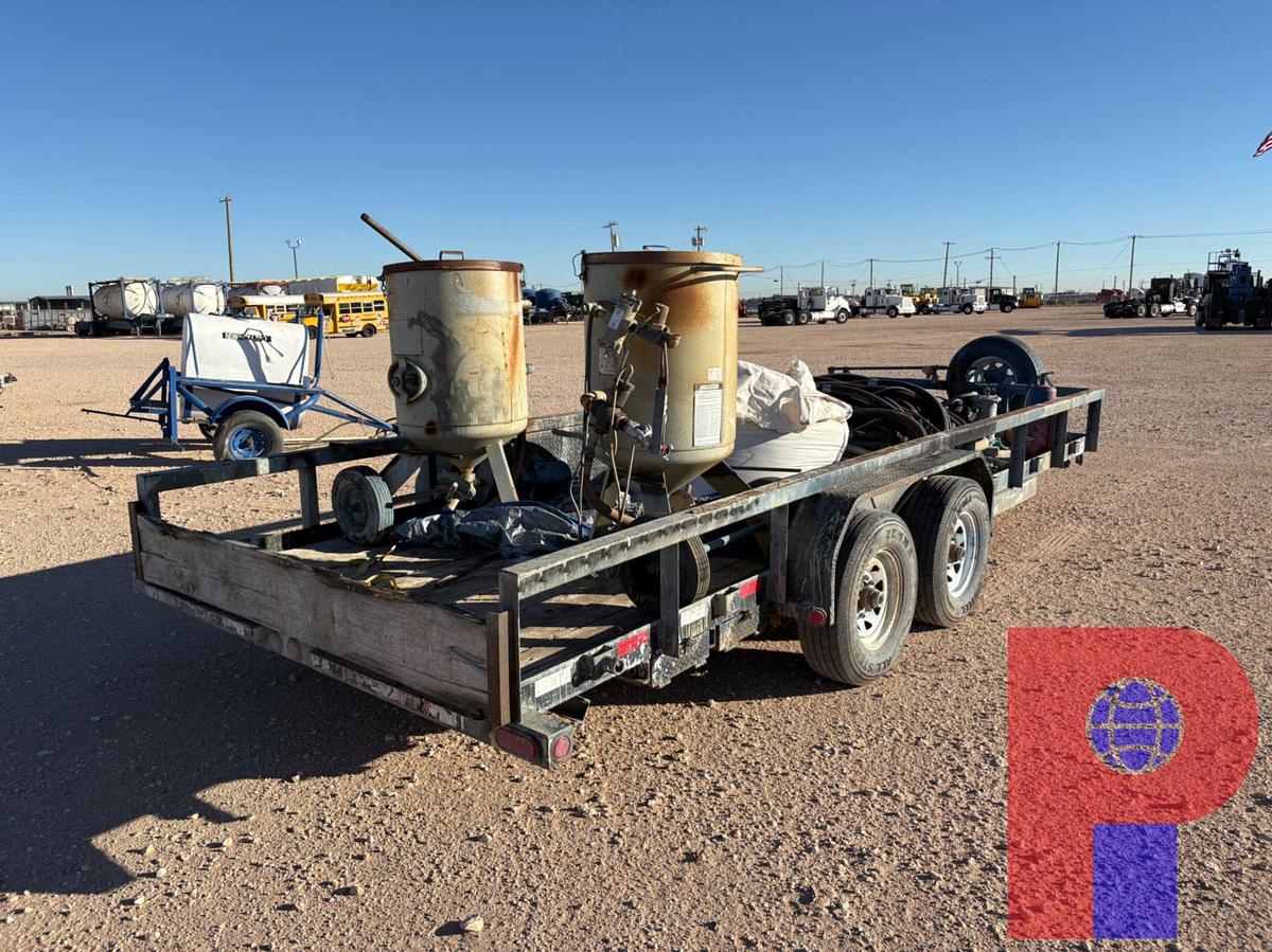 Used 2015 PJ 20’ X 7’ T/A BUMPER PULL SANDBLASTING TRAILER