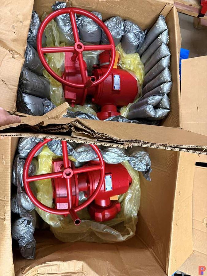 Used (2 X $) (NEW) KEMPER 3” 15K WP 1502 GEAR PLUG VALVES