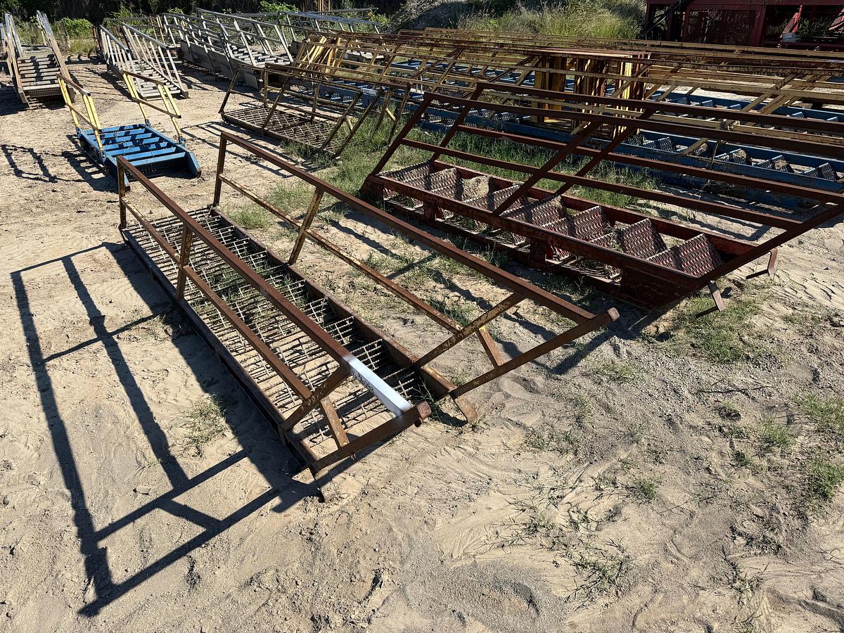 Used (4) 7’-10’ STEEL RIG LADDERS