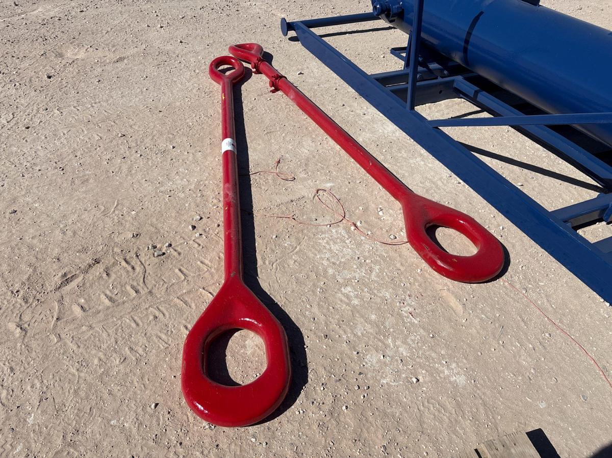 Used (2) 2-1/2” x 108” elevator links