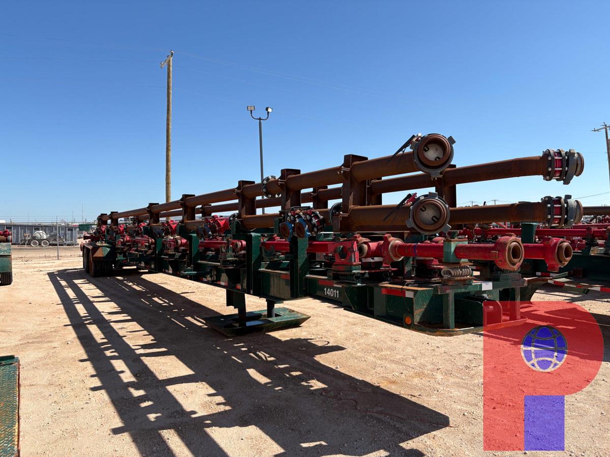Used 2011 BO’S BETTER BUILT T/A 12-ARM FRAC MISSLE/MANIFOLD TRAILER