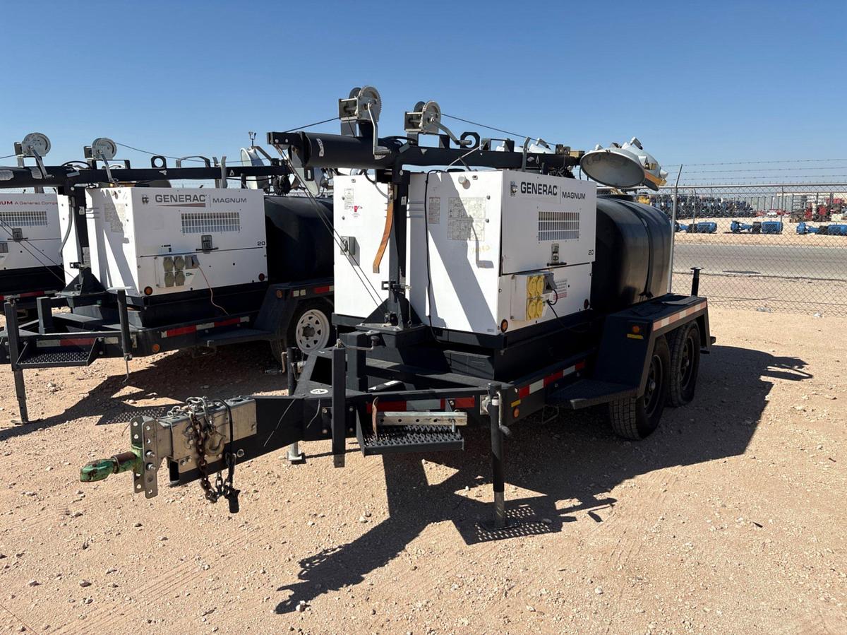 Used 2018 GENERAC MOBILE PRODUCTS MLT4200 20KW T/A LIGHT TOWER COMBO TRAILER