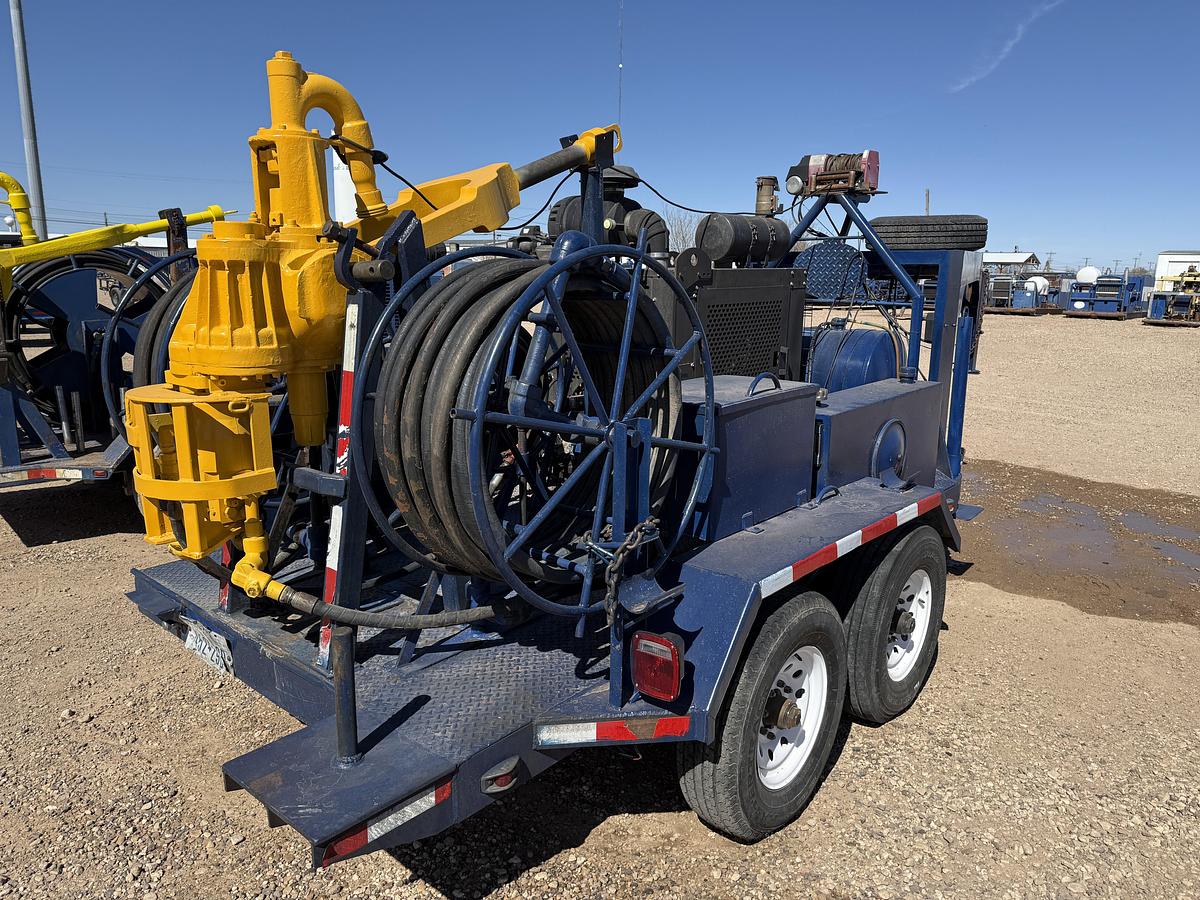 Used BOWEN 2.5 85-TON POWER SWIVEL MTD ON 1981 BOWEN 15’ T/A GOOSENECK TRAILER