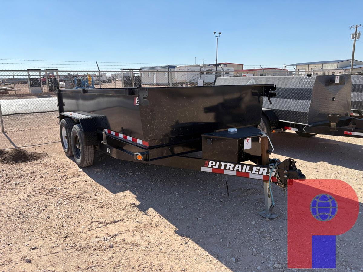 Used 2025 PJ TRAILERS 14’ X 7’ T/A BUMPER PULL DUMP TRAILER