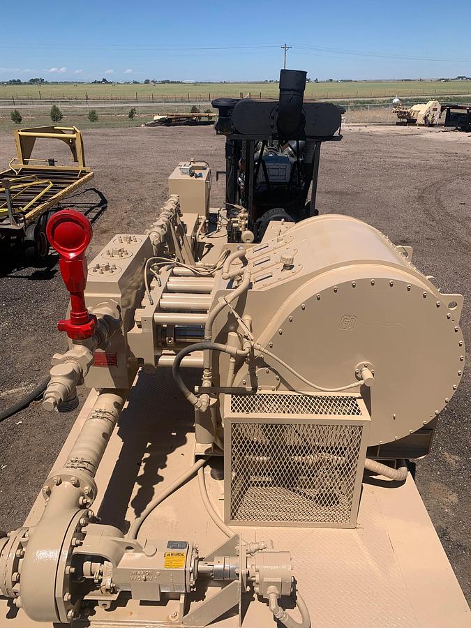 Used 2013 GARDNER DENVER GD-2250T 10K WP TRIPLEX PUMP (NEW REBUILD) P/B MTU 12V2000 1005-HP, SKIDDED
