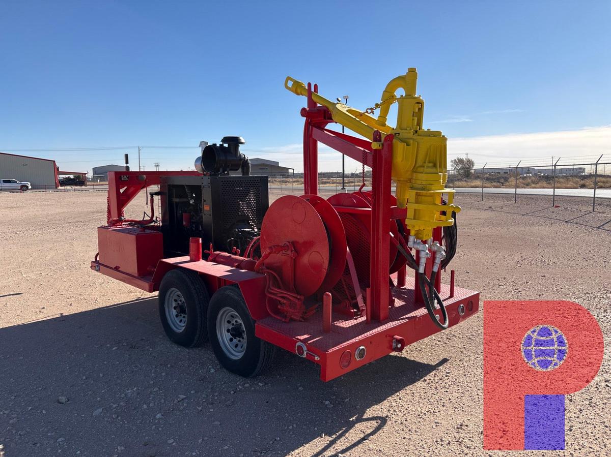 Used Bowen 2.5 85-ton power swivel mtd on t/a gooseneck trailer